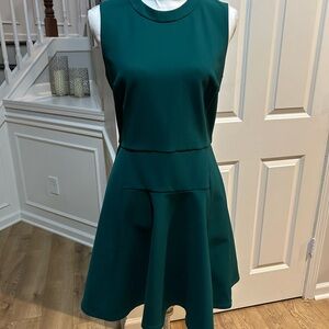 Madewell Emerald Green Sleeveless Mini Dress